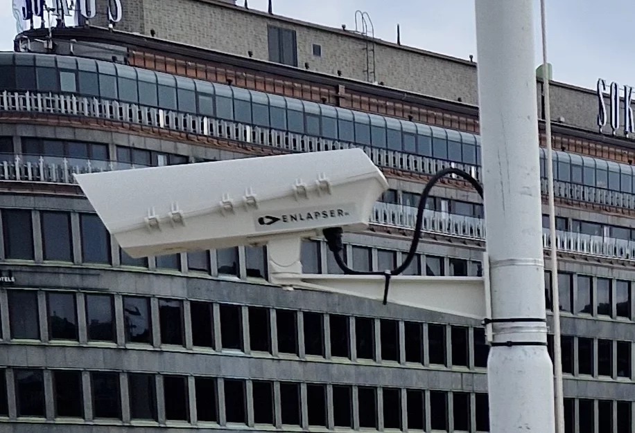 Installed construction camera