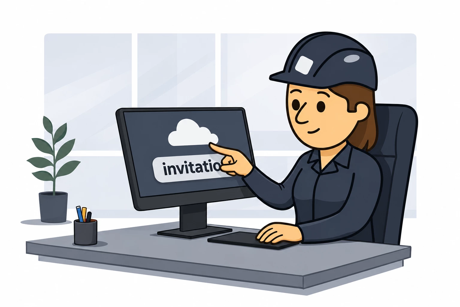 Log in to Builder.Cam from your email invitation